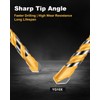 Faqeegi 10PCS 6-Inch Masonry Drill Bit Set, YG10X Carbide Tipped,
