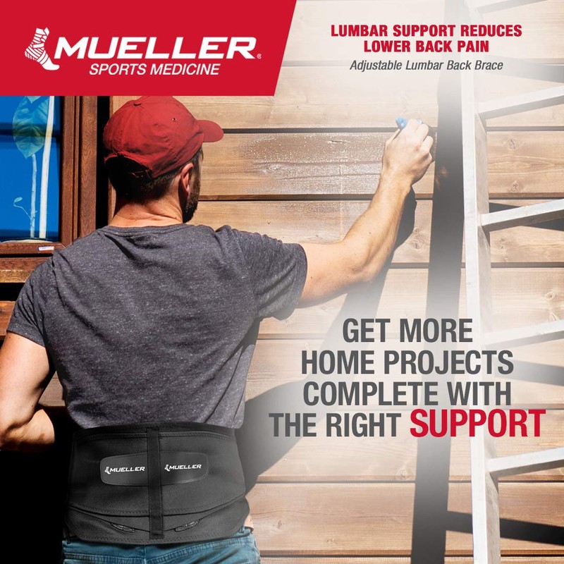 Mueller Lumbar Back Brace - Black