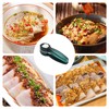 Garlic Press, 2-in-1 Garlic Crusher, Stainless Steel Garlic Press, with