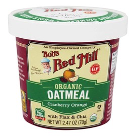 Bob's Red Mill Organic Gluten-Free Oatmeal Cup, Cranberry Orange, 2.47 OZ (Pack of 1)