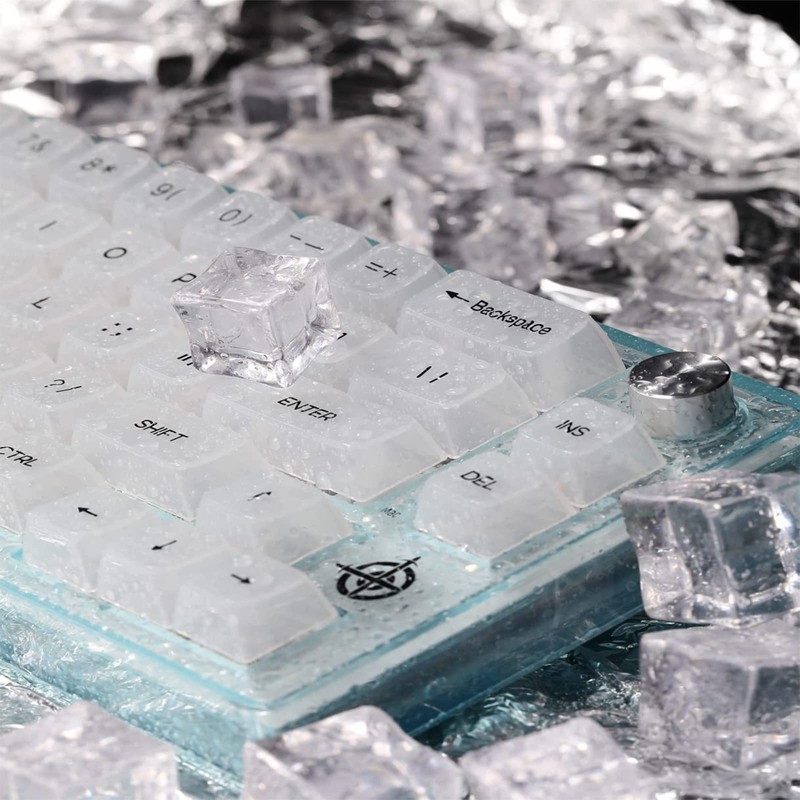 MAGIC-REFINER MK31 60% Wired Hot Swappable Mechanical Keyboard with Transparent