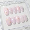 Handmade nail tips when cherry blossoms bloom - Petit Almond