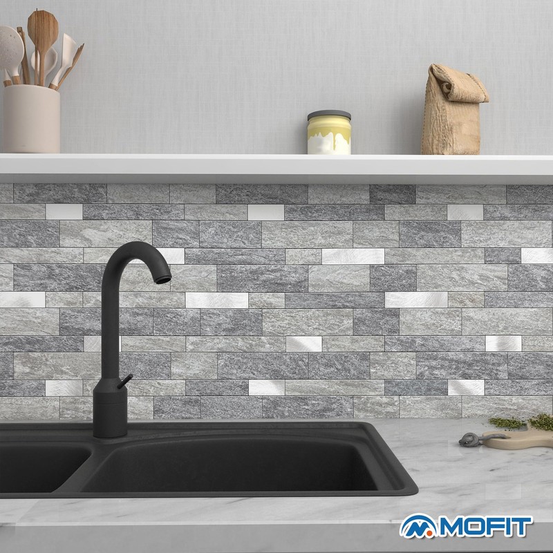 MOFIT Backsplash Tile for Kitchen Peel and Stick Stone Matte