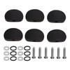 6Set Guitar Tuning Peg Buttons Ebony Metal Tuner Machine Head