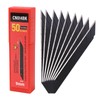 Gomake 9mm Utility Knife Replacement Blades,30 Degree Snap Off Carbon