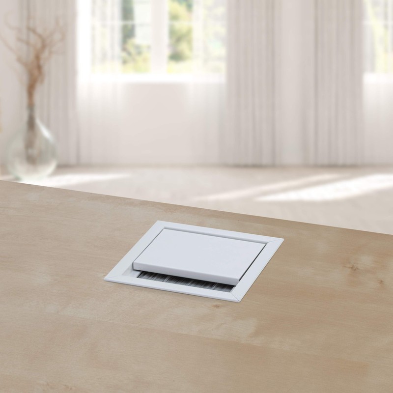Gedotec Exit G11 ECO Cable Enclosure White Square with Brush