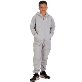 Trendy Toggs Kids Oxford Grey Zip Up Onesie 13-14