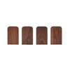 Pandapark Wood,Non-Skid Bookend for Shelves,Heavy Duty,Book Stand for CDs,1 Pair