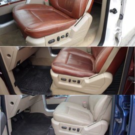 Driver Side Seat Window Switch Housing Panel Bezel Compatible with 2009-2014 Ford F-150#9L3Z-14A706-MA Beige
