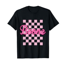 Boone Checkered First Name-d Boy Girl Birth-Day T-Shirt