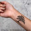 4 x 'Old Tree' Temporary Tattoos - Water Resistant, Skin-Safe,