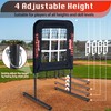 9 Hole Pitching Net with Strike Zone, Baseball Pitching Target,