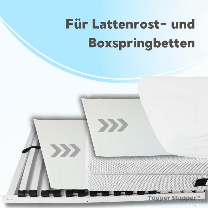 Topper Stopper Light 90 x 200 cm Mattress Protector Non-Slip