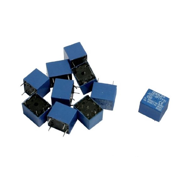 uxcell 10 Pcs DC 9V Coil 10A SPST 5 Pin