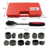 iGeelee Ratchet Knockout Hole Punch Driver Kits 1/2 to 2