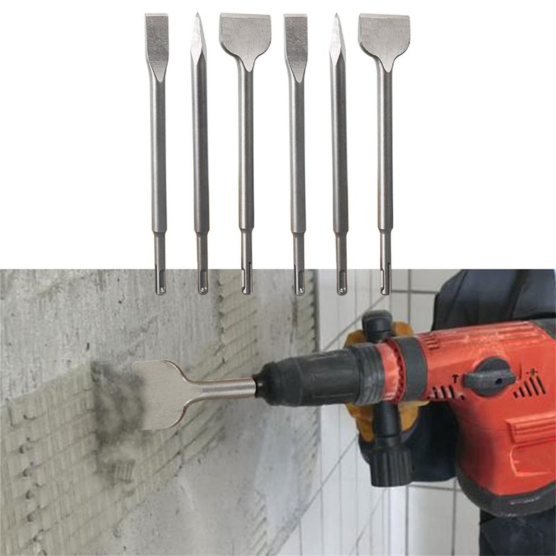 mitoharet 6-Pack SDS Plus Chisel Set,Rotary Hammer Bits Chisel Set