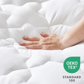 CozyLux Short Queen Mattress Pad for RV Camper Cotton Cooling Deep Pocket up to 21" Mattress Cover Non Slip Breathable and Soft Fitted Mattress Topper Thick Pillowtop Pad 450GSM (60x75) Inches White
