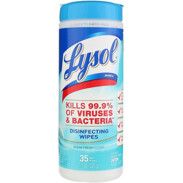 Lysol Disinfecting Wipes, Ocean Fresh, 35 ct