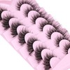 False Lashes Natural Look Fluffy Faux Mink Eyelashes Wispy Fox