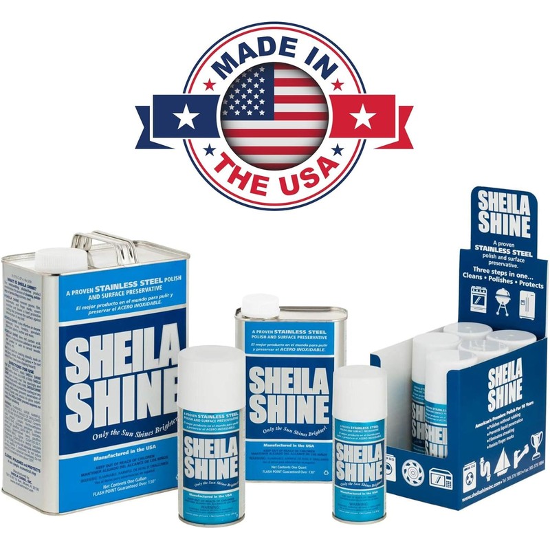 Sheila Shine 32oz Stainless Steel Cleaner and Polish - Cleans,