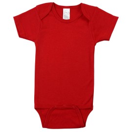 UD_Red Interlock Short Sleeve Bodysuit Onezie Ls_0145