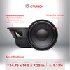 Crunch CRW12D4 CRW 12 Inch Subwoofer 800 Watt MAX 400