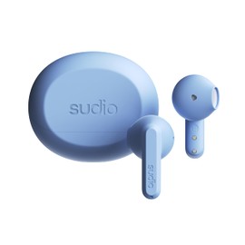 Sudio A3 Steel Blue - The All-Day Earbuds. Balanced Listening Experience, Improved Microphones, Multi-Point Bluetooth Connection, Bluetooth 5.4, Water Resistance IPX4