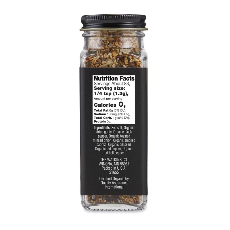 Watkins Organic Grilling Steak Seasoning, 3.5 Oz, 3-Pack