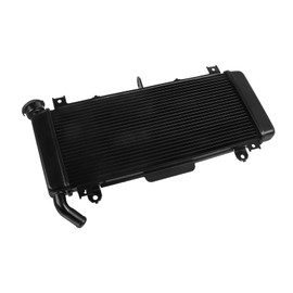 CHIFUN Motorcycle Radiator Aluminum Engine Cooling Cooler Replacement for Kawasaki Ninja 650 Z650 Ninja650 2017 2018 2019 2020 2021 2022(Black)