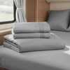 Hearth & Harbor Short Queen Sheets for RV, Grey RV