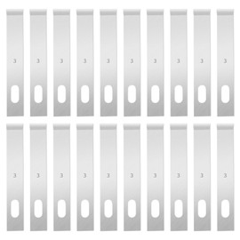 Qimoo 120 Pcs Exacto Knife Blades, 4 High Carbon Steel Hobby Knife Blade Refills Hobby Knife Replacement Blades for Craft, Scrapbooking, Stencil