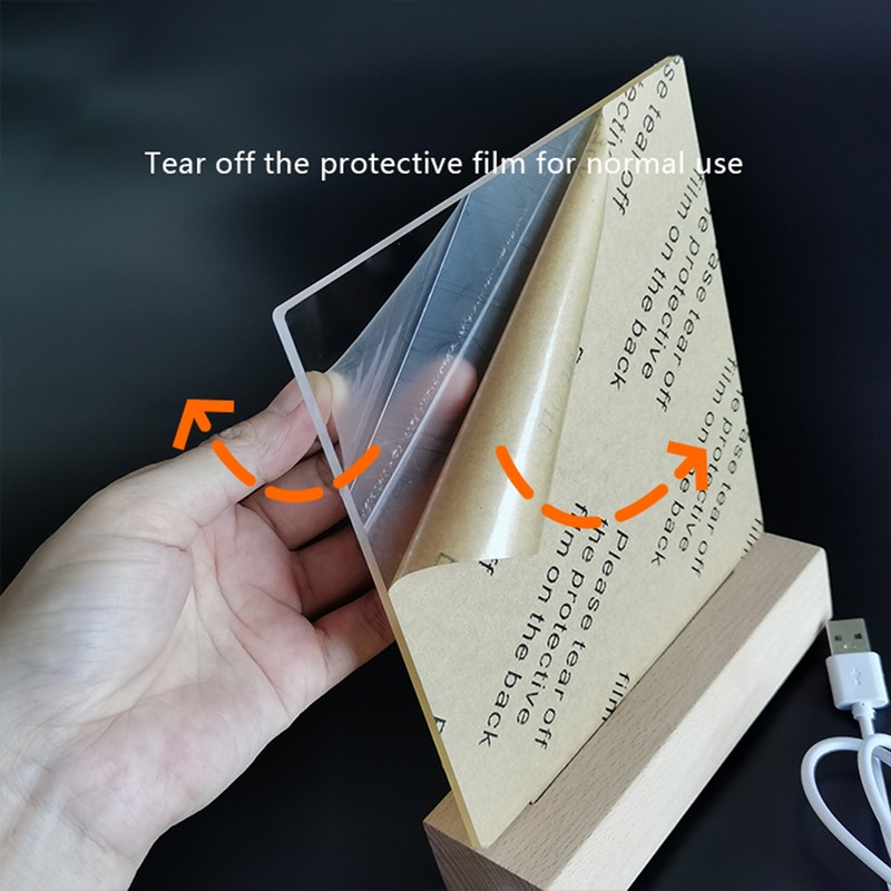 Desktop Luminous Memo Note Board Plug In LED Lamp Base