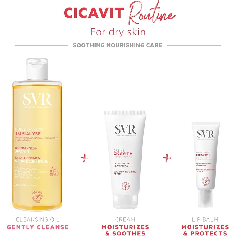 SVR Cicavit Bálsamo Labial Protector para Piel Irritada y Dañada,