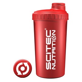 Scitec Nutrition Protein Shaker, BPA Free, 700 ml, Red