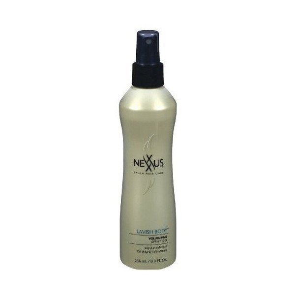 Nexxus Salon Hair Care Lavish Body Volumizing Spray Gel 8 Oz (Pack of 2)