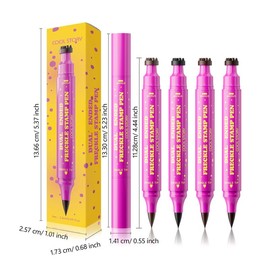 Waterproof Natural Freckle Pen, Long-Lasting No Smudge, Fine Tip Easy Application, Realistic Freckles Makeup, Perfect for Daily Wear:_Multi-color_CL2504-F2