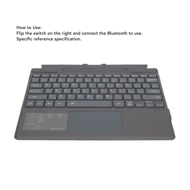 Notebook Bluetooth Wireless Keyboard Ultra Slim Portable with Touchpad Colorful
