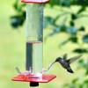 Tube Hummingbird Feeder Hanging Wild Bird Feeder for Outdoor Yard