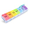 AUVON Weekly Pill Organizer Arthritis Friendly, BPA Free Travel 7