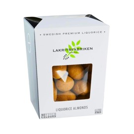 Lakritsfabriken Salty Licorice Almonds, 5.2oz (1 Box)
