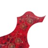 Left-Handed Cutaway Style Self-adhesive Acoustic Guitar Pickguard, Tortoise Red