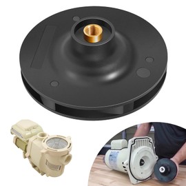 073131 Upgraded Pump Impeller Replacement Fit for Pentair 3 HP WhisperFlo Pump Impeller for Pool and Spa Pump, Black