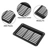 X AUTOHAUX 19X12cm Rectangular Black RV Air Vent Panel Ventilation