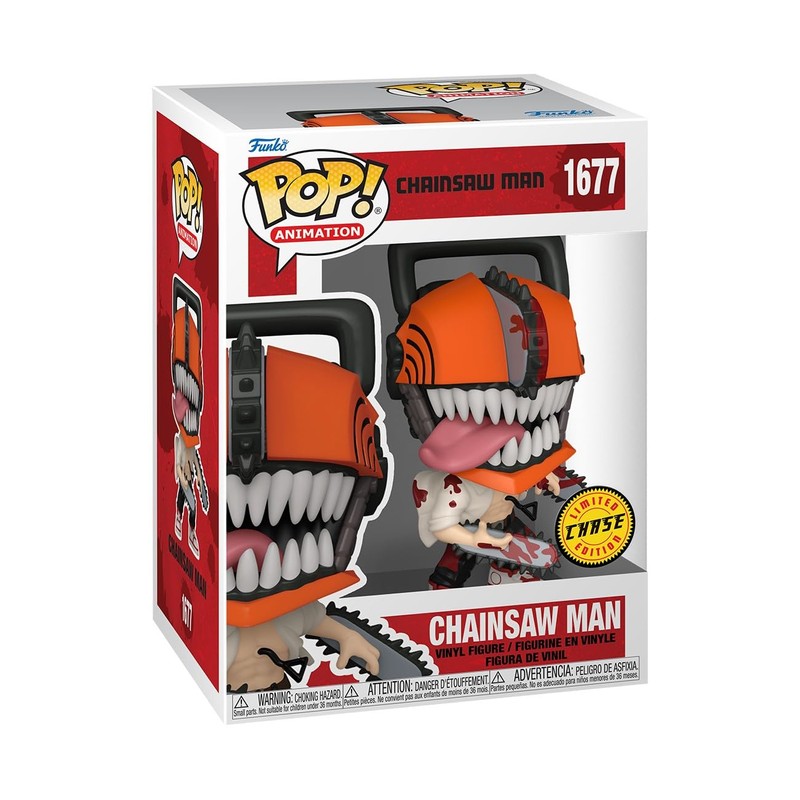Funko Pop! Animation: Chainsaw Man - Chainsaw Man with Chase