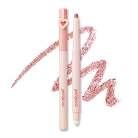 Peripera MOOD IN SHADE EYE STICK, Built-In Applicator (Smuger), Smudge-Proof, Easy Application, Creamy Shimmer Texture Eye Shadow Stick (P05 GLEAMING DESERT)