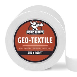 Liquid Rubber Geo-Textile - Fix Leaks - Repair and Restore - Easy to Use, 4 Inch x 160 Foot Roll