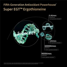 SUPER-SYN L-Ergothioneine 50mg of Ultra-Pure, Antioxidant Dietary Supplement, Cellular Health, Cognitive Health, Longevity, Gluten-Free, Vegetarian, Non-GMO