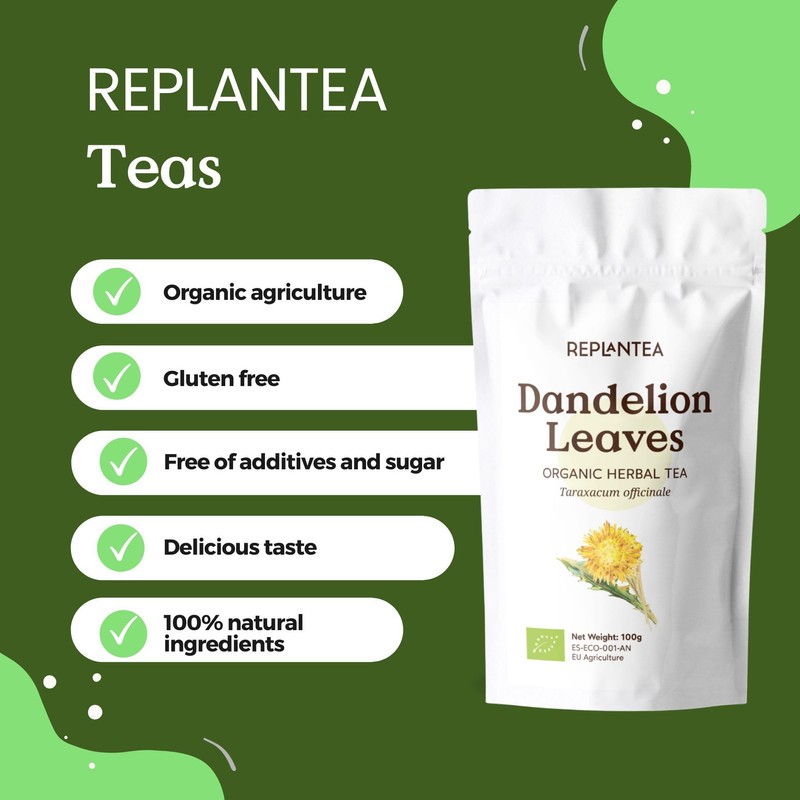 Dandelion Tea Organic 100g (50 Cups) | Organic Danledion Leaf