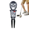 Golf Divot Repair Tool,Skull Shape Ball Marker - Zinc Alloy