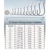 Uxwuy Fishing Circle Hooks Saltwater Catfish Hooks 50pcs Fishing Leader